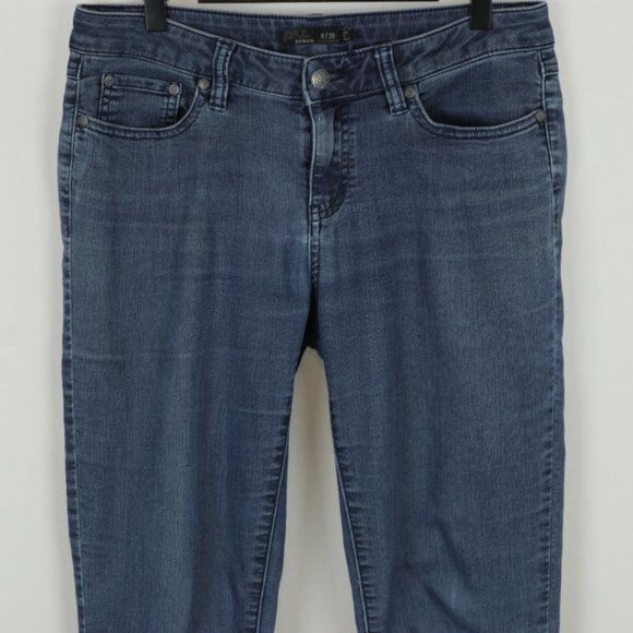 Prana Kayla Women's Size 6 Blue Mid Rise Stretch Skinny Jeans - Picture 2 of 9